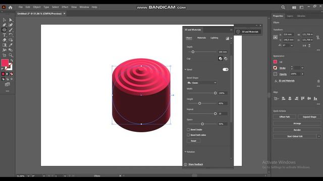 3D effect in Adobe Illustrator
