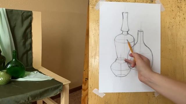 Основы живописи. Натюрморт на сближенные цвета.