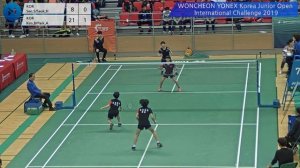 WD U13 R16 #50| (KOR) Seo.S/Seok.H vs (KOR) Kim.B/Park.A[WONCHEON YONEX Korea Junior Open Internati