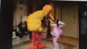 Big Bird and Gabi dance Honey For The Bears from Ralph's World Say Hello