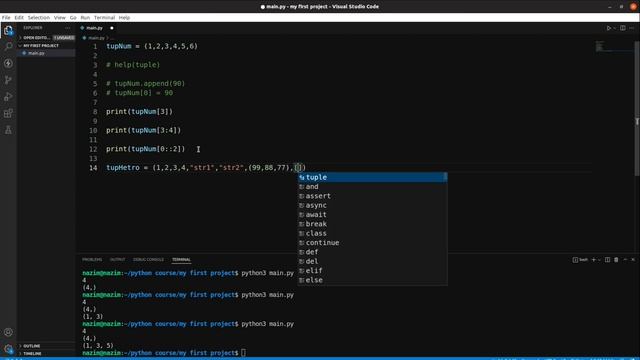 TUPLE IN PYTHON / how to manipulate tuples in python / #computerscience