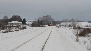 2ТЭ10М-0961. Перегон Белка-Слободская - Слободское.