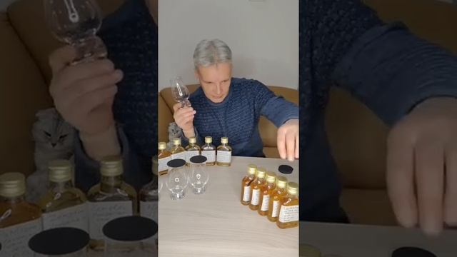 Оценочная дгустация солодовых и зерновых спиртов во время выдержки.