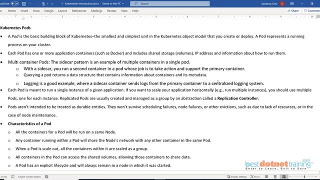 Kubernetes Tutorial for Beginners | Kubernetes Architecture | Bestdotnettraining смотреть онлайн