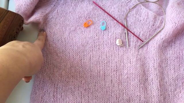 КАК Я ВЯЗАЛА РОЗОВЫЙ СВИТЕР/ОПИСАНИЕ