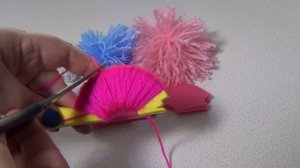 Как сделать помпон из ниток.