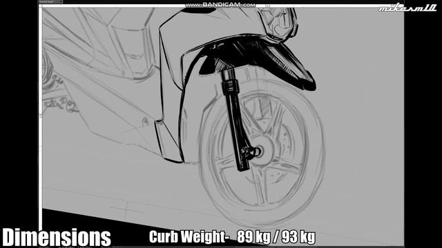 HONDA BEAT 110 - SPECS - Sketch - Huion KAMVAS gt-191 смотреть онлайн