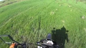 заед на Эндуро в горку под углом ~70 градусов