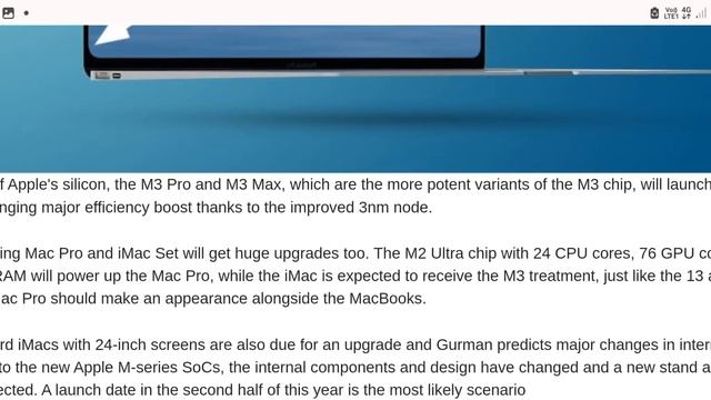 Apple M3 chip's specs revealed as testing starts ||