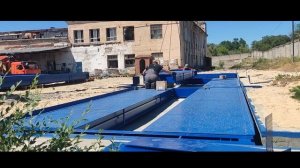 Монтаж автовесов ВАЛ на фундамент в приямок (в уровень земли). Калибровка, настройка (Часть 1)