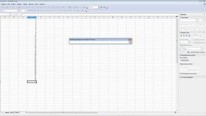 Создание списка в open office calc