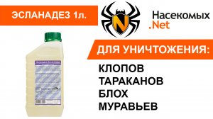 Инсектицидное средство от клопов, тараканов, блох, муравьёв Эсланадез