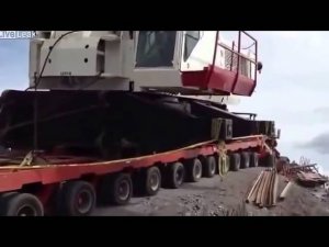Неудачная перевозка крана