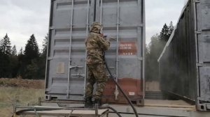 Пескоструйная обработка,реставрация морского контейнера
