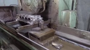 Подготовка ( шлифовка ) головы блока цилиндров ( ГБЦ ) перед сборкой мотора .  Двигатель G4NA.