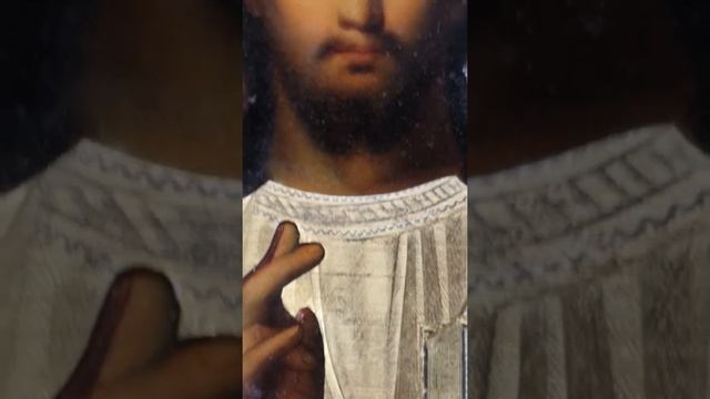 Икона «Господь Вседержитель». 1891 год. Оклад серебро 84 пробы. смотреть онлайн