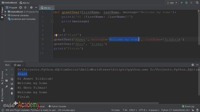 Python Dersleri: 18 - FONKSİYONLAR смотреть онлайн