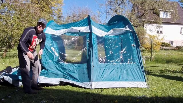 Обзор Палатки Pavillo Family Dome 6. Кемпинговая палатка 6 мест. Тент, шатёр.