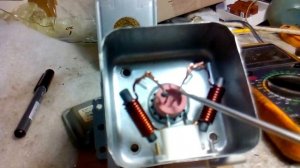 Ремонт магнетрона СВЧ печи .