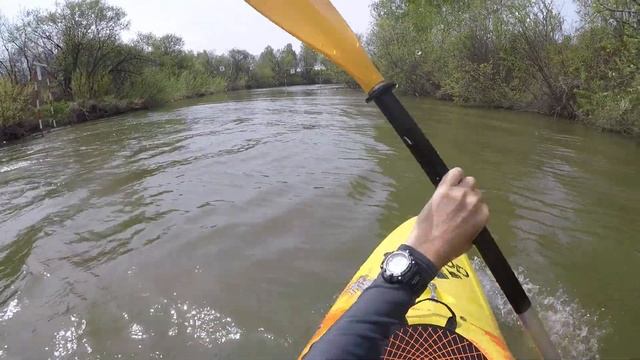 Попытка № 1 слалом каяк река Промышленка смотреть онлайн