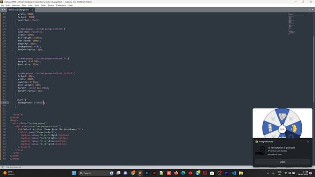 Change Background Color with dropdown menu using  JavaScript  #BackgroundColorChange#DropdownMenu