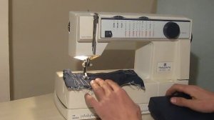 Husqvarna Optima 610  Nähmaschine Sewing machine Швейная машина test