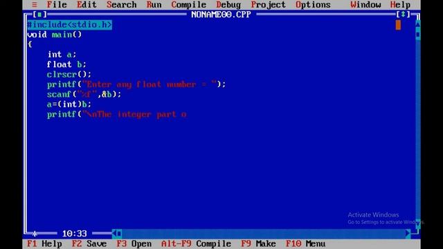 C Program To Accept Float Number And Display Integer Part | How to Extract Integer Part in C
