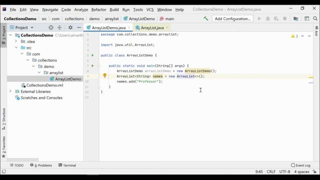 2. ArrayList in Java Collections