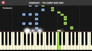 Gummibaer - "The Gummy Bear Song" Piano Tutorial - Chords - How To Play - Cover