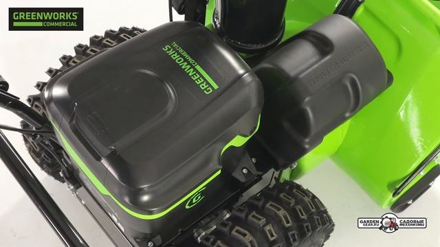 Обзор на аккумуляторный самоходный cнегоуборщик GreenWorks GD82ST56
