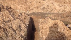 Копка траншей под водопровод