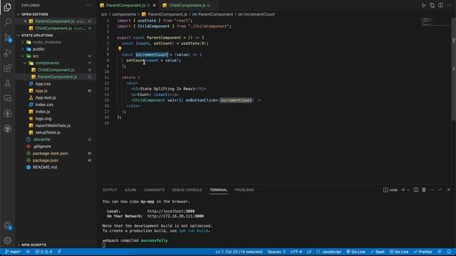 State Uplifting In ReactJS