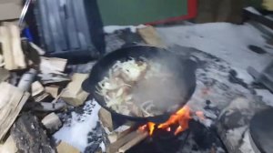 Свинина с ананасами в казане!