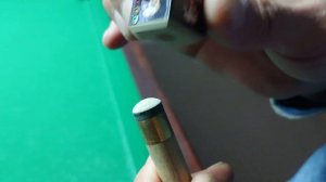 как правильно мелить наклейку на кие