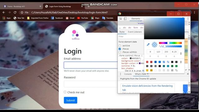 How to bootstrap compoments using create login Form [Part #3] in Urdu/Hindi. смотреть онлайн