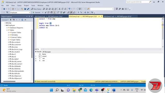 SQL Tutorial 38 | Sql Transaction | Tamil