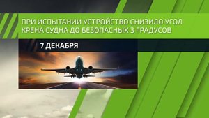7 декабря – Первое успешное испытание гиростабилизатора