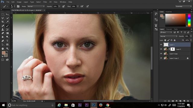 Photoshop Frequency Separation I SKIN Retouching with Brush Tool I Photo Effects смотреть онлайн