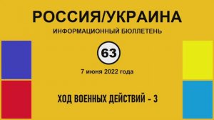 н063. Россия-Украина. Ход военных действий – 3