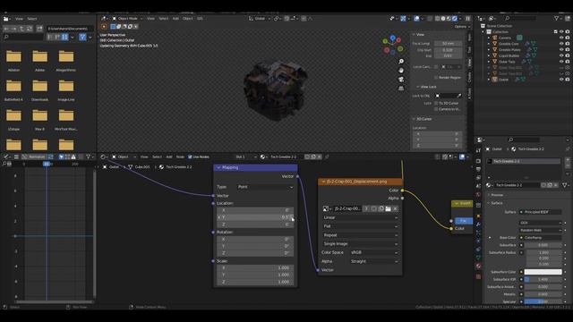 Creating Alien Landscapes in Blender 3D - Timelapse смотреть онлайн
