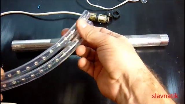 Светодиодная переносная лампа для авто.Самоделка.12 Вольт. смотреть онлайн
