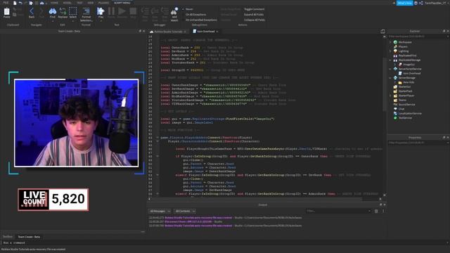 How To Make Image Rank Icon Overheads In Roblox Studio 2021 | Vibe Game Series (PT.27) смотреть онлайн