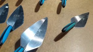 Обзор английской рабочей лошадки  brick trowel ox, на фоне marshalltown и w.rose.... часть#3