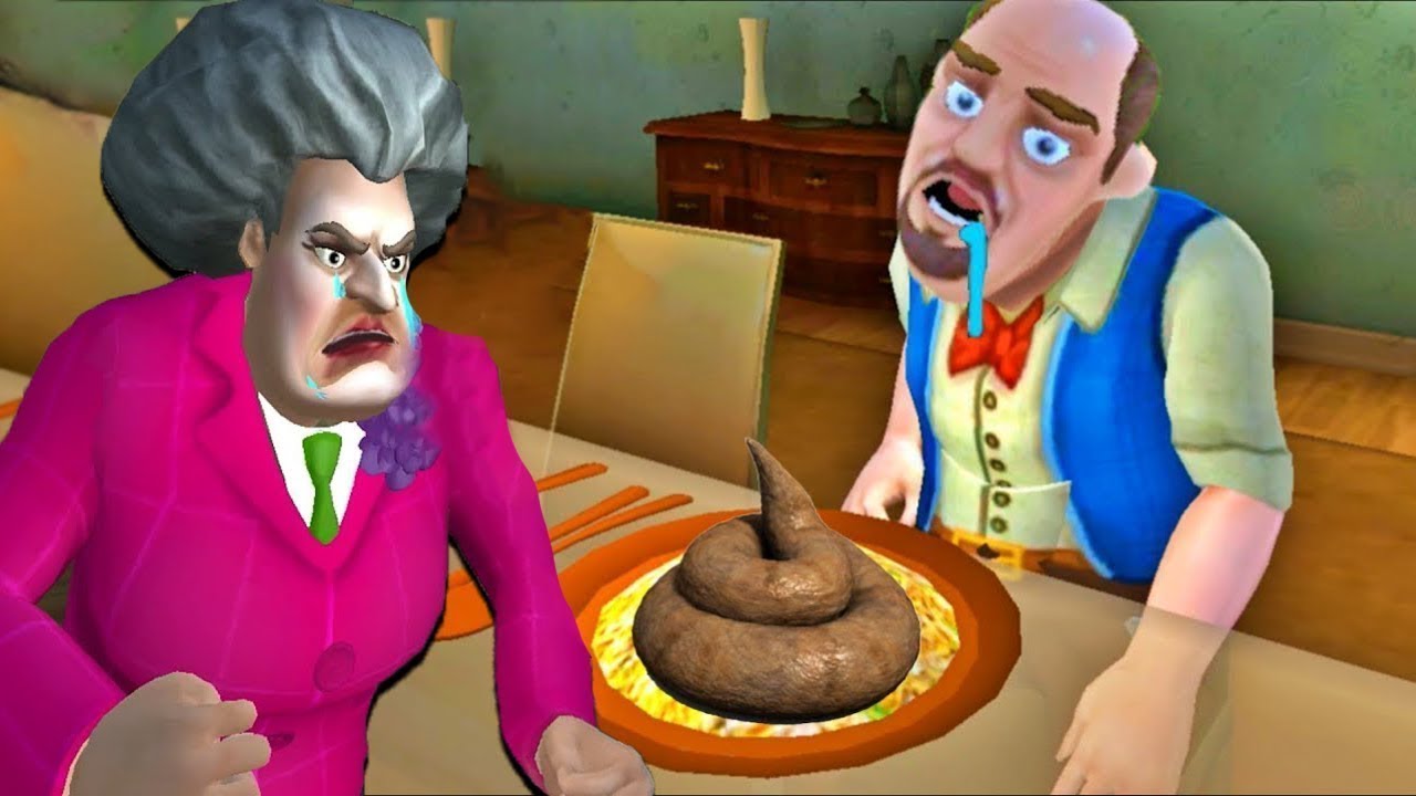 Scary Teacher 3D прошел 3 уровня