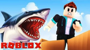 GGTV  - Гудвин Лев и Папа играют за акулу и всех едят в Roblox SharkBite