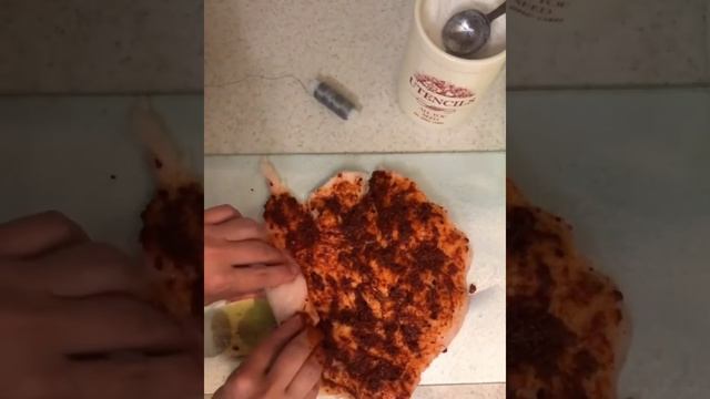 Рулет из курдюка.