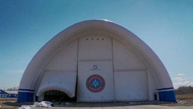 Надувной ангар для самолета 1800м²