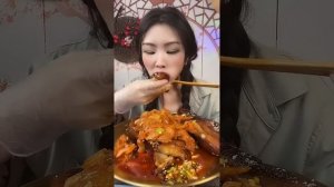 Mukbang ASMR pork belly Spicy Food Meat Eating Sounds big bites chinese food mukbang 大口吃肉 먹방