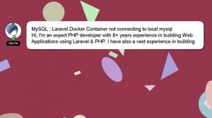 MySQL : Laravel Docker Container not connecting to local mysql