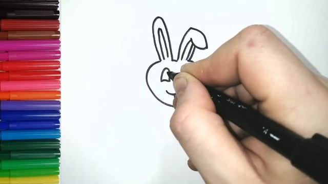 Как легко нарисовать  ЗАЙЧИКА / How to draw a BUNNY easily (Рисунки для детей)